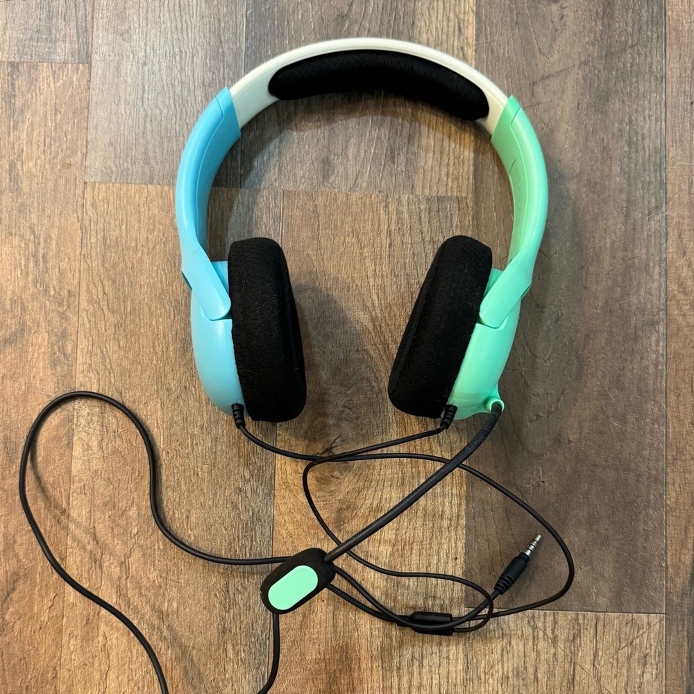 Gaming Aloha AIRLITE Wired Headset for Nintendo Switch Blue and Green Tested